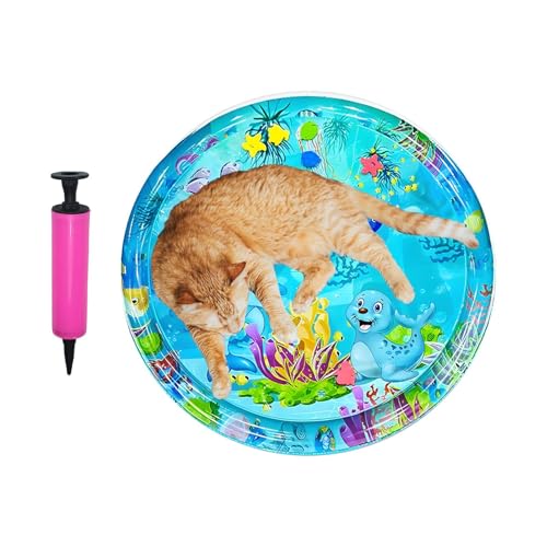Kustimantu Wassermatte für Katzen – interaktive sensorische Matte aus PVC für Katzen | aufblasbares Kissen, tragbar, kühlend, für Übung und Spiel für Welpen und Kätzchen im Innenbereich für den Boden Kustimantu Wassermatte für Katzen – interaktive sensorische Matte aus PVC für Katzen | aufblasbares Kissen, tragbar, kühlend, für Übung und Spiel für Welpen und Kätzchen im Innenbereich für den Boden von Kustimantu