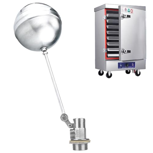 Kustimantu Water Float Ventil, Schwimmer für Wassertank – wasserdichter Controller aus Edelstahl, verstellbar für Brunnen, Teich, Garten und Bewässerungssysteme von Kustimantu