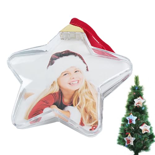 Kustimantu Weihnachtsfoto-Ball-Verzierung - Bilderanhänger für den Weihnachtsbaum | DIY Craft Ball Ornament Dekoration Transparente Kugeln für Weihnachten Neujahr Hochzeit Home Decor Kustimantu Weihnachtsfoto-Ball-Verzierung - Bilderanhänger für den Weihnachtsbaum | DIY Craft Ball Ornament Dekoration Transparente Kugeln für Weihnachten Neujahr Hochzeit Home Decor von Kustimantu