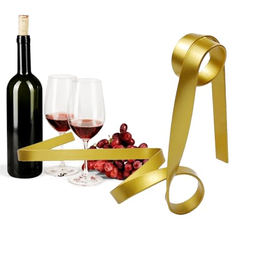 Kustimantu Weinflaschenhalter, schwimmendes Regal für Flaschen – Form Metallband, elegante Präsentation für Whisky, platzsparend, Hochzeit, Dekoration, Aufbewahrung Küche Kustimantu Weinflaschenhalter, schwimmendes Regal für Flaschen – Form Metallband, elegante Präsentation für Whisky, platzsparend, Hochzeit, Dekoration, Aufbewahrung Küche von Kustimantu