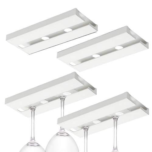 Kustimantu Weingläserhalter | 4 Stück, selbstklebende Aufbewahrung für Weingläser, Hänge-Organizer für Verballs, Schrank, Regal, Theke, Küche, Esszimmer, Hotel, Restaurant, Bar Kustimantu Weingläserhalter | 4 Stück, selbstklebende Aufbewahrung für Weingläser, Hänge-Organizer für Verballs, Schrank, Regal, Theke, Küche, Esszimmer, Hotel, Restaurant, Bar von Kustimantu