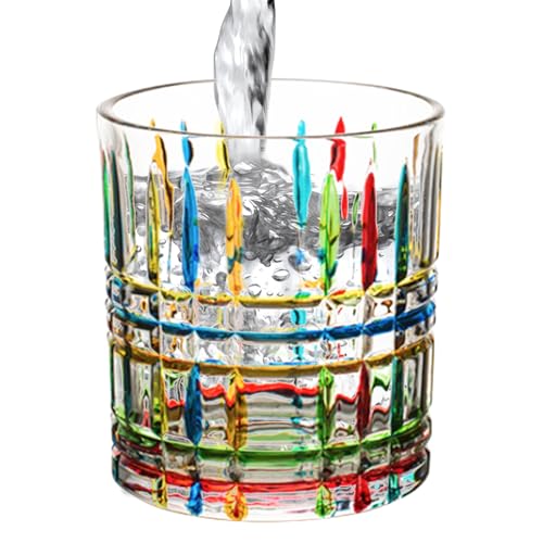 Kustimantu Weinglas – Kaffeetasse aus Glas und Wasserbecher – wiederverwendbar, ästhetisches Zubehör, farbiger Behälter für Bier, Soda, Tee, Saft, Whisky Bourbon Kustimantu Weinglas – Kaffeetasse aus Glas und Wasserbecher – wiederverwendbar, ästhetisches Zubehör, farbiger Behälter für Bier, Soda, Tee, Saft, Whisky Bourbon von Kustimantu
