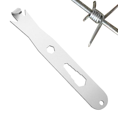 Kustimantu Zaun Draht Torsionswerkzeug, Zaun Draht Twister für T Clips Veröffentlichung - Edelstahl Seilspanner Multifunktional T Post Clips Drahtdrehmaschine Kustimantu Zaun Draht Torsionswerkzeug, Zaun Draht Twister für T Clips Veröffentlichung - Edelstahl Seilspanner Multifunktional T Post Clips Drahtdrehmaschine von Kustimantu