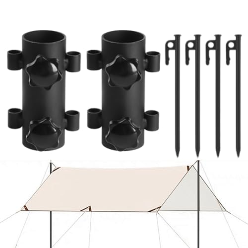 Kustimantu Zeltbefestigung, Halterung für Markisenstangen, Schnellhalterung für Sonnenschirme im Freien, Strand, Camping, Wandern, Angeln von Kustimantu
