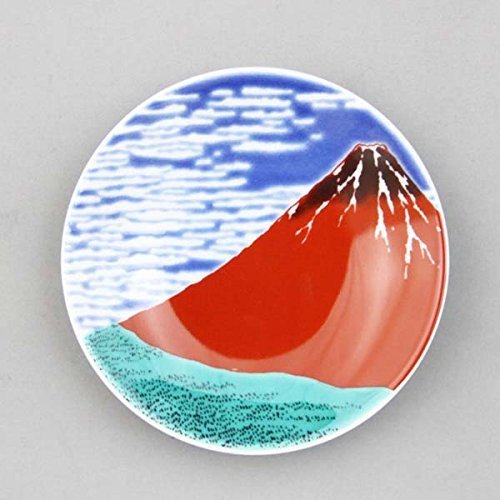 Kutani Pottery Japanische Kutani Yaki Keramikschale 9,5 cm (Mame Sara) Hergestellt in Japan (Mt Fuji) von Kutani