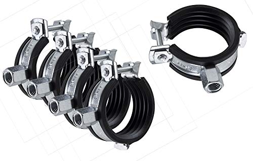 5x isolierte Rohrschellen Rohrhalterungen Heizung 21-23mm mit M8/M10 Gewinde von Kutlu Deutschland GmbH