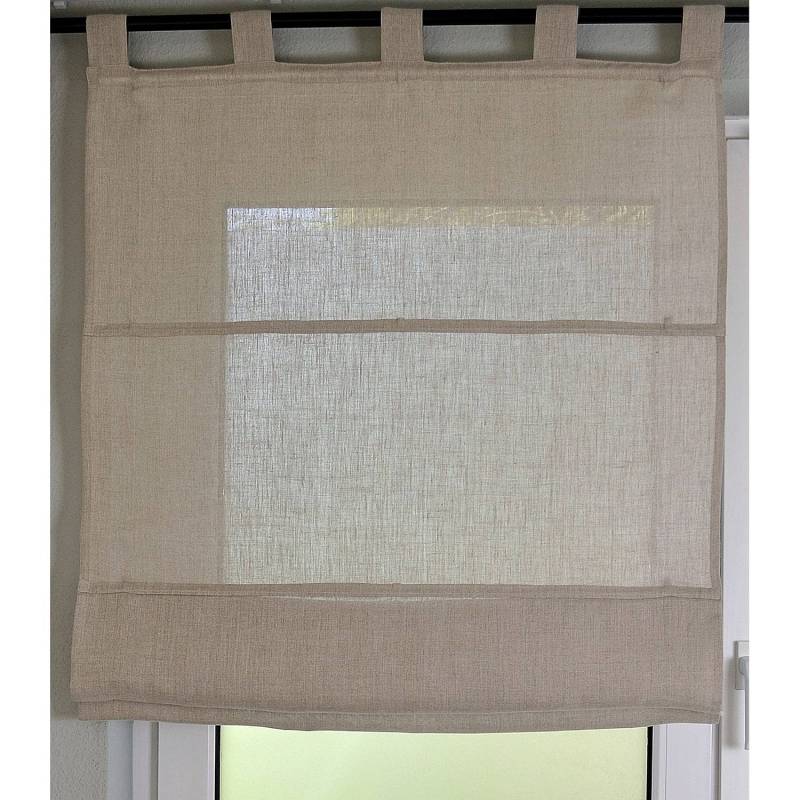 home24 Raffrollo Metis II 80 x 140cm Braun/Beige von home24