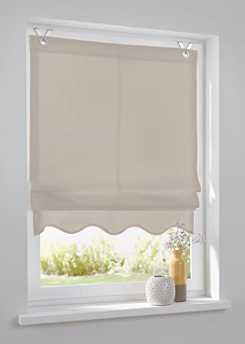 Raffrollo Ösenrollo Olivia Natur 60 * 140 cm Raffrollo Ösenrollo Olivia Natur 60 * 140 cm von Kutti