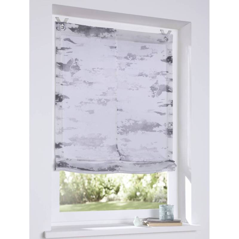 home24 Raffrollo Claude 45 x 140cm Grau von home24