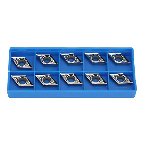10 Stück Hartmetall-Wendeschneidplatten,CNC-Wendeschneidplatten mit Aufbewahrungsbox,Drehmaschine DCGT11T304-AK H01/DCGT32.51-AK H01 von Kuuleyn