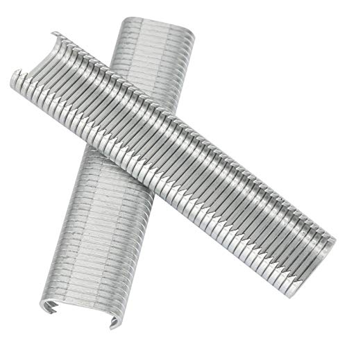 2500 Stück Metall Spikes für Schweineringe, 8mm C Klammern, M Spike Set für Tiergehege Schweineringe Sofakissenkäfige von Kuuleyn