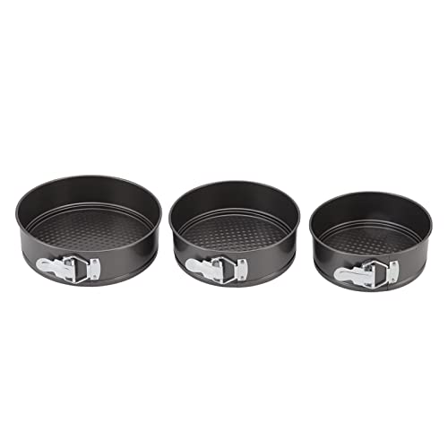 3-teiliges Kuchenformen-Set, Springform-Kuchenformen-Set, Verhindert Das Anhaften Einer Runden Springform Mit Abnehmbarem Boden, Auslaufsicheres Backwerkzeug Für Käsekuchen, Pizzabrot(22/24/26) von Kuuleyn
