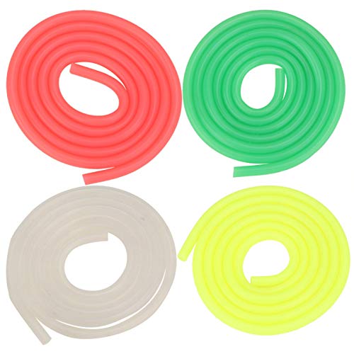 Benzinschlauch 4 Stück Universal Silikon Kraftstoffleitung Rohr Anti-Extreme Hitze Verdickung Gas Kraftstoff Schlauchleitung Montage Geeignet für Rc 1/10 Benzin Kit Auto (3x5mm) von Kuuleyn