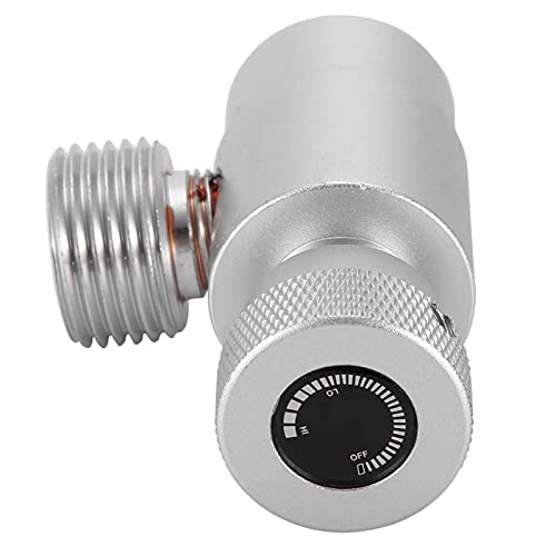 CO2-Nachfülladapter, CO2-Fülltank Zylinder Nachfüll-Metalladapter-Anschlusskit Für Nachfülladapterschlauch(adapter without meter-Silber) von Kuuleyn