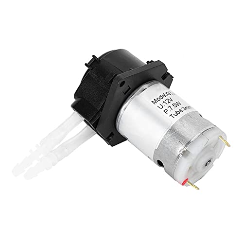 DC DIY Peristaltic Liquid Pump Dosierpumpe für Aquarium Lab Analytical 3 mm ID x 5 mm, 12 V 3 * 5 Dosierpumpe DIY Peristaltic Tube Head(Schwarz) von Kuuleyn
