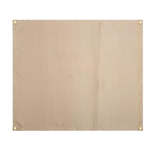 Fire Blanket Fireproof Stove Mat Kuuleyn Fire Pit Mat Fiberglass Fireproof High Temperature Foldable Stove Grill Mat Blanket for Outdoor Camping Khaki (30 X 30cm) von Kuuleyn