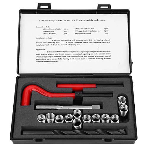 Heli Coil, Coil Master Kit, 17 Stück Gewindeeinsätze M11x1,25 Innengewinde Reparaturzubehör Sortimentssatz von Kuuleyn