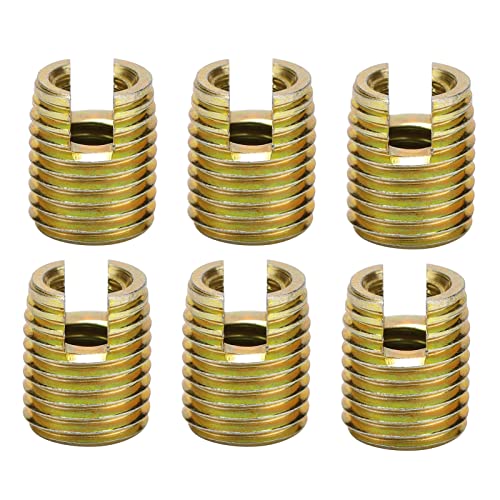 Kuuleyn 20pcs 302 Carbon Steel Self tapping Thread Insert Accessories for Metal Plastic & Wood (Inner M3*0.5 Outer M5*0.5) (Innere M6*1,0 äußere M10*1,5 Länge 14mm) von Kuuleyn