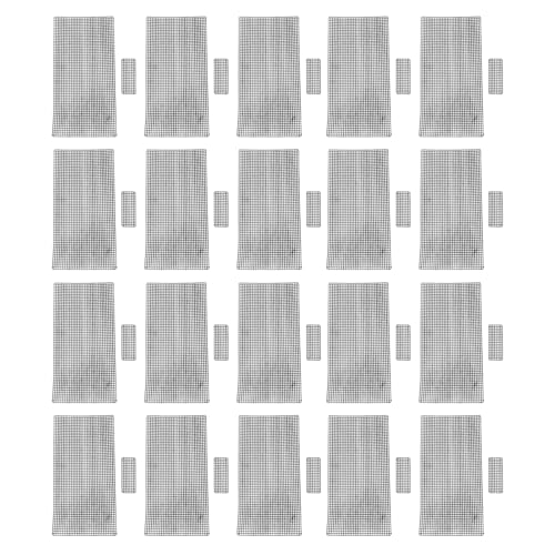 Kuuleyn 20pcs Plastik -Mesh -Leinwandblätter zum Stickeln von Häkelbalken zum Stricken von Strickhäkeln DIY -Projekte Schwarz von Kuuleyn