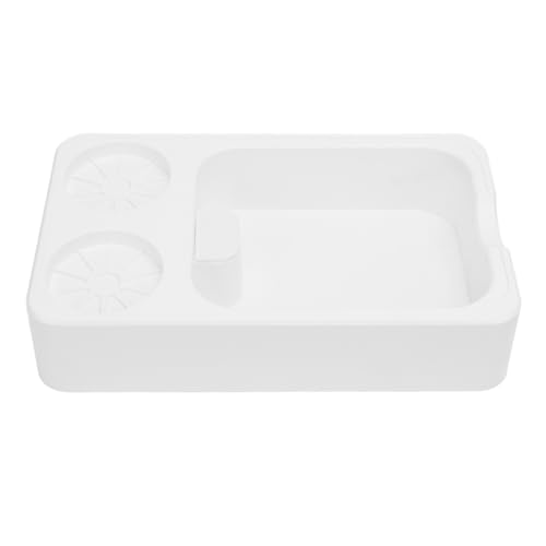 Kuuleyn Coffee Knock Box Organizer, Espresso Tamping Station, Espresso -Knockbox, Multifunktionelle Kaffeestation für 51 mm 53 mm 58 mm Portafilter -Händler Manper (Weiß) von Kuuleyn