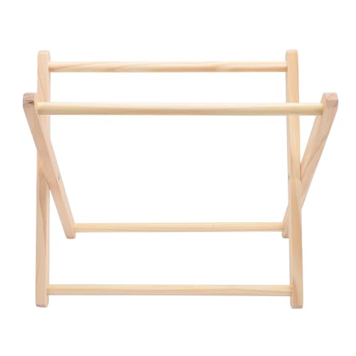 Kuuleyn Foldable Macrame Magazine Rack ,Beech Wood Exquisite Polishing, Easy Install Space-Saving Design Bathroom Decor Home Use Versatile Solution Durable Construction von Kuuleyn