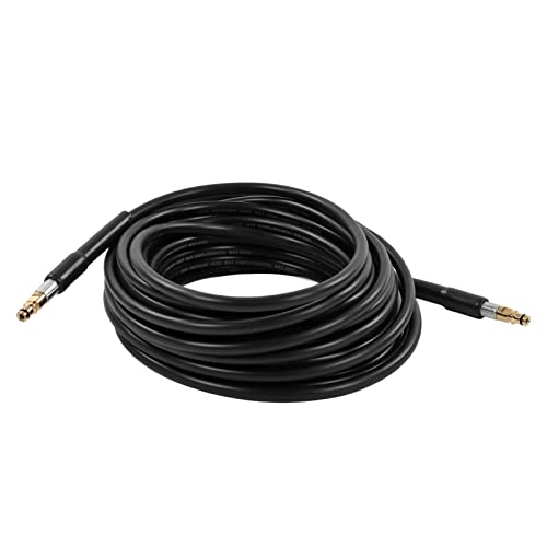 Kuuleyn Gummi -Gartenschlauch, leichter Wasser Hochdruck Wasserschlauch 16,3yd Langer flexibler Gummi weit verbreitet für Autoboden im Freien (Stecker in Kupferfarbe) von Kuuleyn