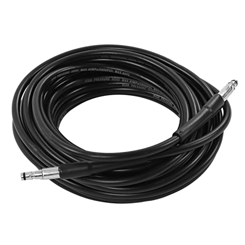 Kuuleyn Gummi -Gartenschlauch, leichter Wasser Hochdruck Wasserschlauch 16,3yd Langer flexibler Gummi weit verbreitet für Autoboden im Freien (Stecker in Silberfarbe) von Kuuleyn