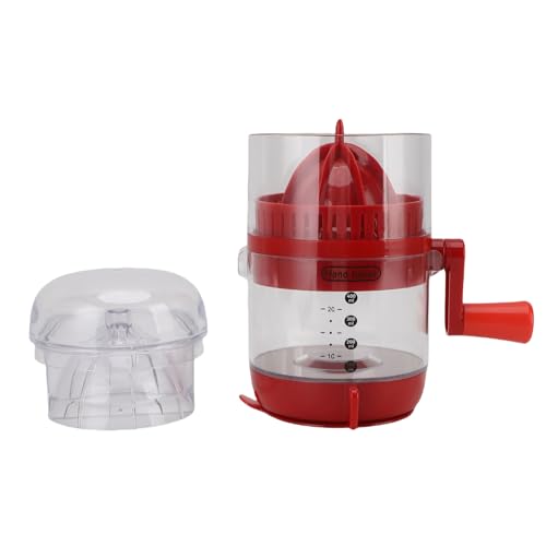 Kuuleyn Hand Citrus Juicer,Orange Lime Grapefruit Presser,Food Grade Material for Safety,Compact for Easy Carrying and Storage,Easy to Use Multifunction Small Manual Lemon Lime (Red) von Kuuleyn