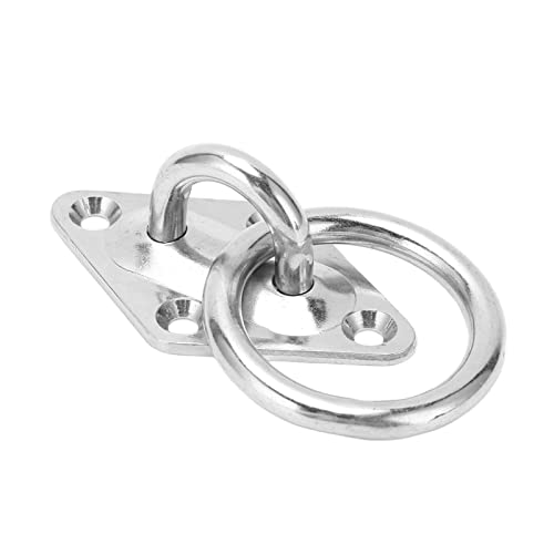 Kuuleyn Pad-Augenplatte, U-förmiger Haken zur Wandmontage aus Edelstahl 316, M6 x 66 x 40 mm, U-förmiger Deckenhaken, Ringhaken zur Wandmontage für Bootsyachten von Kuuleyn