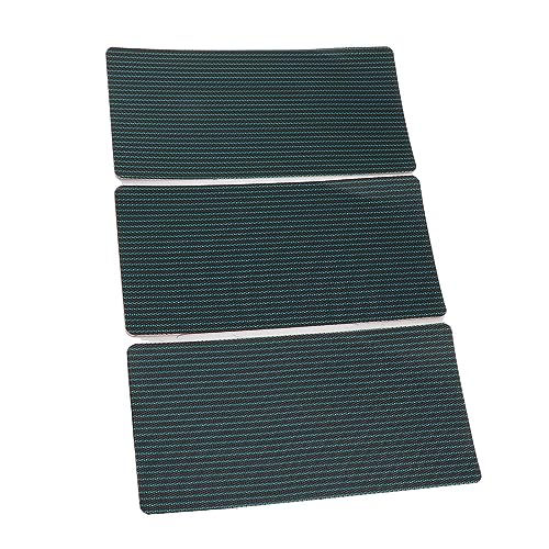 Kuuleyn Pool Sicherheitsabdeckung Patch -Kit, Swimmingpool -Abdeckungsreparaturkit, 3 Stcs Pool Patch Reparatur Kit Grüne PP Selbstkleber Pool Cover Patch Reparaturkit für (L für Größe 41-47) von Kuuleyn