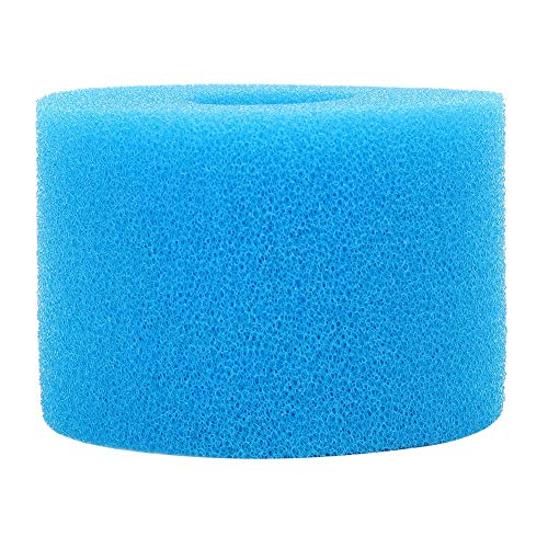 Kuuleyn Poolfilter, wiederverwendbares konzentrisches Schwamm, Waschbeckenfilterelement Wiederverwendbare konzentrische Schwammsäule für Schwimmbad (blau) (Blue) von Kuuleyn