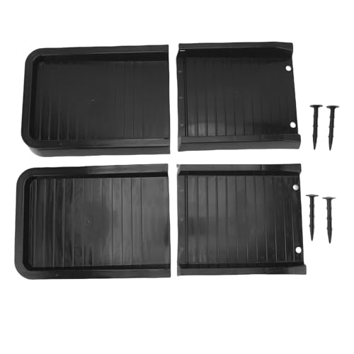 Kuuleyn Regenrinne Downspout -Erweiterung, Down Spout Extender, Drain Gutter Guard Diverter, wetterfestem PP Regenabwärtsspitze Splash Block für Outdoor (Balck) von Kuuleyn