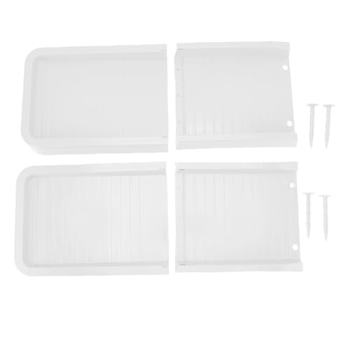 Kuuleyn Regenrinne Downspout -Erweiterung, Down Spout Extender, Drain Gutter Guard Diverter, wetterfestem PP Regenabwärtsspitze Splash Block für Outdoor (Weiß) von Kuuleyn