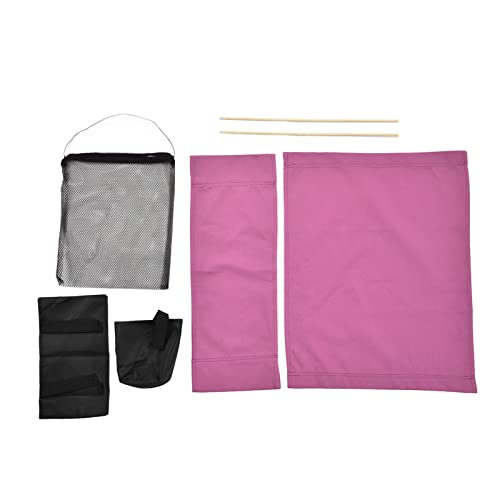 Kuuleyn Regiestuhl-Rückenbezug, Canvas-Stuhlsitz, Regiestuhl-Bezugsersatz Mit Aufbewahrungstasche, Canvas-Sitzstuhl-Schutzhülle Für Den Haushalt(Rosa) von Kuuleyn