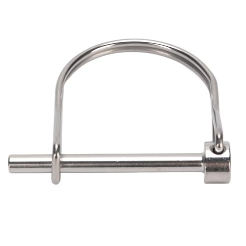 Kuuleyn -Sicherheitskoppler Pin 316 Edelstahl -D -Typ Wellenverriegelungsstift für Tischsägen -LKW -Bootsanhänger (4,8x50 mm/0,19 x 1,97in) von Kuuleyn