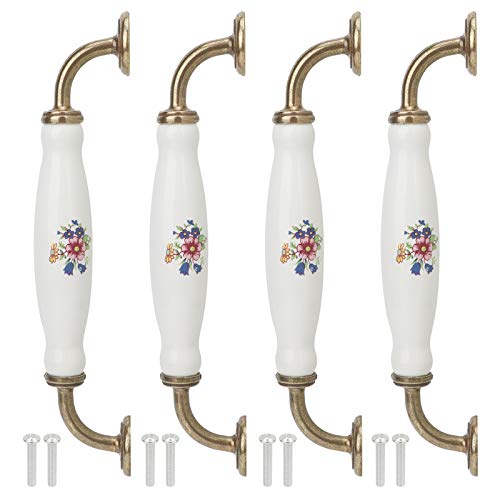 Kuuleyn Türgriff, 4 Sätze Keramikgriff Europäischer Stil 160 mm Lochabstand Schrank Türschubladengriff Hardware Kuuleyn Türgriff, 4 Sätze Keramikgriff Europäischer Stil 160 mm Lochabstand Schrank Türschubladengriff Hardware von Kuuleyn