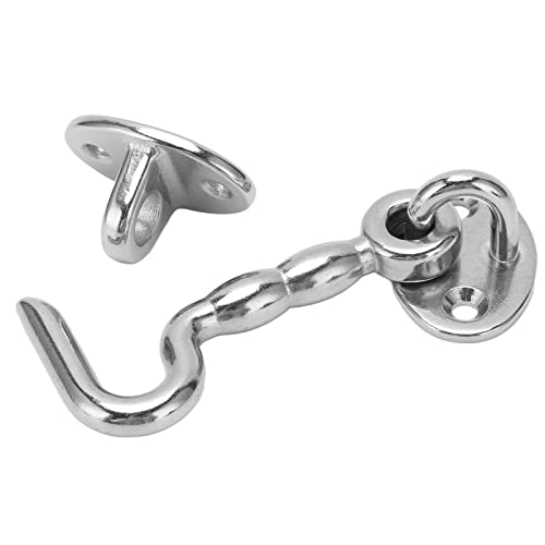 Kuuleyn -Türverriegelungshaken, Edelstahl -Privatsphäre Haken mit Augenriegel, Hochleistungs -Kabinen -Haken -Latch -Latch -Verriegelungsriegel für Bootsschiff -Yacht von Kuuleyn