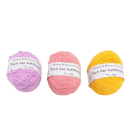 Kuuleyn Tufting -Garn, weiche Baumwollhelle Farben, Häkeln Haken Garn für Anfänger Coaster -Hüte Schals leicht zu verwenden. Langable Material Reaktives Druckfärbungshäuser Kuuleyn Tufting -Garn, weiche Baumwollhelle Farben, Häkeln Haken Garn für Anfänger Coaster -Hüte Schals leicht zu verwenden. Langable Material Reaktives Druckfärbungshäuser von Kuuleyn
