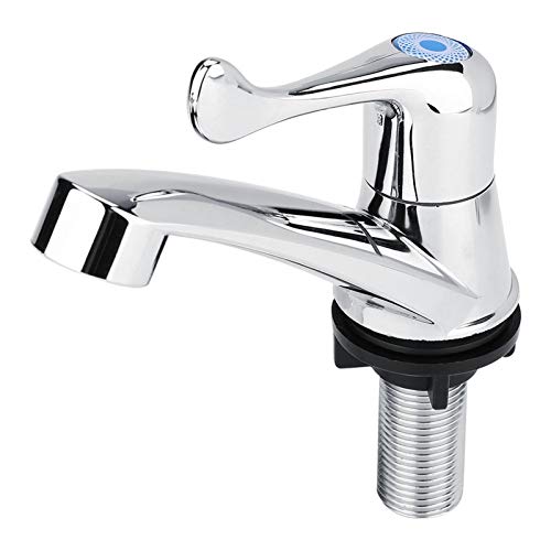 Kuuleyn Waschbecken Wasserhahn, ABS Single Cold Faucet Wasserhahn Bad Waschbecken Küchenspüle Zubehör, Einhebel Wasserhahn, Waschtischarmatur, Waschtischmischer für Badezimmer(Tail Handle) von Kuuleyn