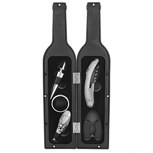 Flaschenöffner-Set Flaschenöffner Kuuleyn Weinöffner-Kit, 5 Stück/Set Weinöffner-Zubehör Geschenkwerkzeuge Set Korkenzieheröffner Weinflaschenöffnungs-Kit Partygeschenke von Kuuleyn