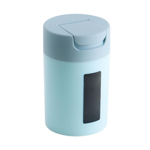 Kuuleyn Zahnstocher, Plastik Zahnstocher, Spender Jar Box, tragbares Aufbewahrungs -Plastikflaschenglas für Haushalts Wohnzimmertisch von Kuuleyn