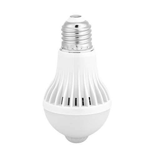 LED-Lampe, E27 Intelligente Erkennung PIR Infrarot-Bewegungsmelder-Licht LED-Lampe, für Keller, Badezimmer oder Flur(7W) von Kuuleyn