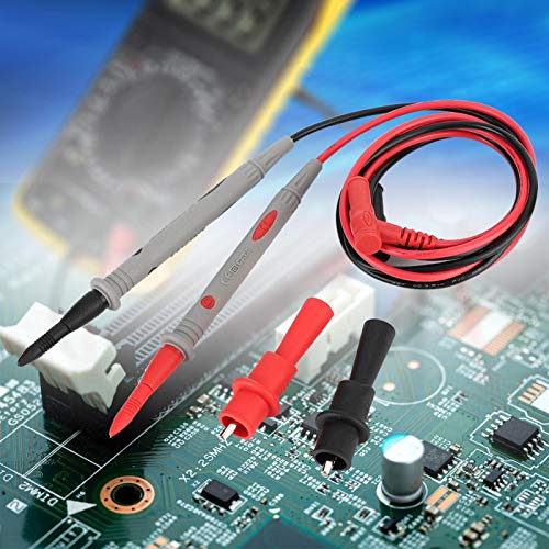 Multimeter Test Pen, PVC Line Silikon PT1006 Digital Multimeter Krokodil Clip Taststift + 1000V 20A Messleitung Kabel 90cm Kompatibel mit Universal Multimeter Multimeter Test Pen, PVC Line Silikon PT1006 Digital Multimeter Krokodil Clip Taststift + 1000V 20A Messleitung Kabel 90cm Kompatibel mit Universal Multimeter von Kuuleyn