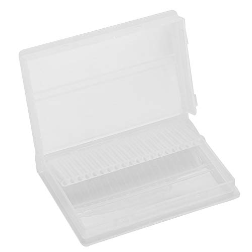 Nail Art Drill Bit Storage Box Nail Art Supplies Storage Box Kuuleyn 20 Slots Nagelbohrer Bit Hülle Halter Maniküre -Werkzeug Organizer Displayer Vitrine von Kuuleyn