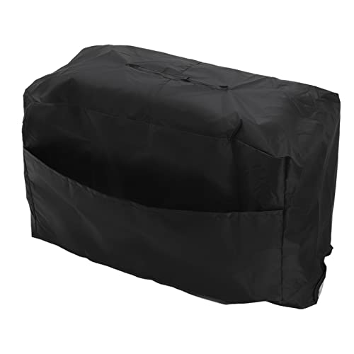 Schweißhaube MIG-Schweißgerät-Abdeckung, MIG Welder Cover, Schweißgerät-Überdachung, wasserdicht, 190 T, versilberter Polyester-Taft, UV-beständig, Schweißer-Staubschutz für Gartenbalkon(L-Schwarz) von Kuuleyn