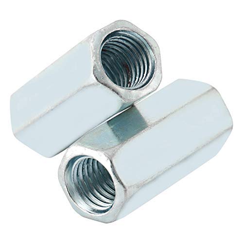 Sechskantmutter, Gewindemutter, 5 Stück 15 mm 17 mm M12 * 40 Kohlenstoffstahl-Langstabmutter Sechskant-Hülsenmutter Abstandsgewindebefestigungen(17mm) von Kuuleyn