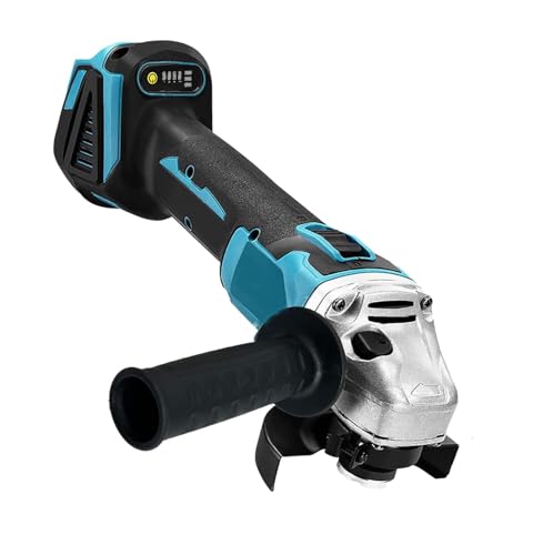 Akku Winkelschleifer,Kompatibel mit Makita 18V Akku, 125mm Scheibendurchmesser – 7000 RPM Bürstenloser Motor Kabelloser Winkelschleifer zum Schneiden, Schleifen, Polieren, usw. (Akku nicht enthalten) von KuwpbbT