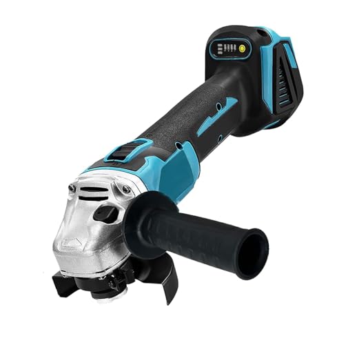 Akku Winkelschleifer – 125mm Scheibendurchmesser –Kompatibel mit Makita 18V Akku, 7000 RPM Bürstenloser Motor Kabelloser Winkelschleifer zum Schneiden, Schleifen, Polieren, usw. (Akku nicht enthalten) von KuwpbbT