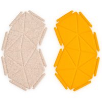 Kvadrat - Clouds 24er-Set, Divina MD 213 (meliertes beige) / Divina 426 (orange) von Kvadrat