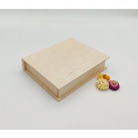Buchkiste Aus Holz | Unvollendete Holz-Buchbox Buchrohling Dekorative Bücherbox Buch-Geschenkbox Bücherbox-Aufbewahrung Bauernhaus-Dekoration Zum von KviatArt